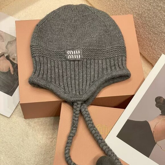 💖💖Miumiu24 knitted earmuffs beanie